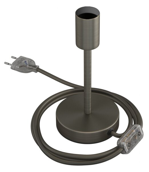 Creative cables Kovová stolní lampa Alzaluce Velikost: 15 cm, Barva: Matný chrom