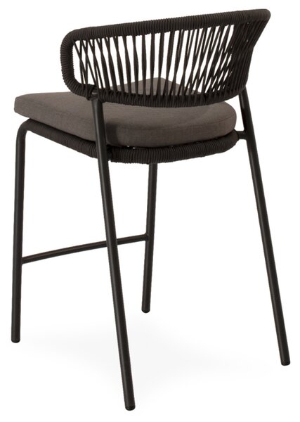 Somcasa Antracitová kovová barová židle Randall 68 cm