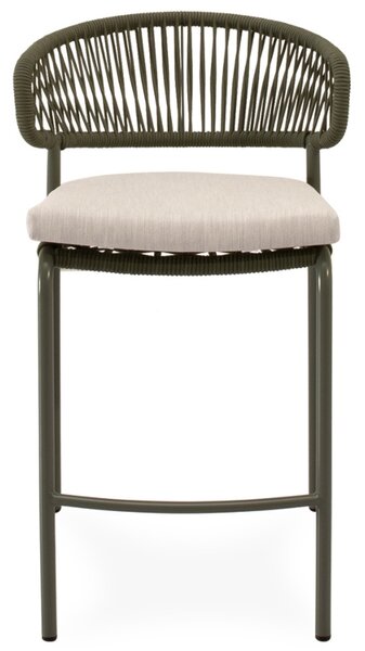 Somcasa Zelená kovová barová židle Randall 68 cm