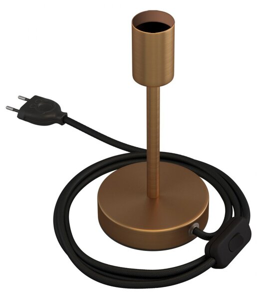 Creative cables Kovová stolní lampa Alzaluce Velikost: 15 cm, Barva: Matný bronz
