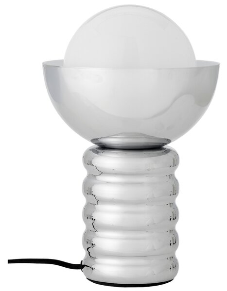 Bloomingville Stříbrná kovová stolní lampa Spike