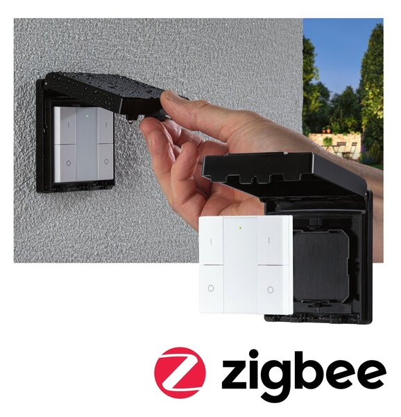 P 50137 Vypínač Smart Home Zigbee On/Off/Dimm venkovní černá - PAULMANN