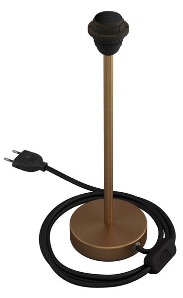 Creative cables Kovová stolní lampa Alzaluce pro stínidlo Velikost: 30 cm, Barva: Matný bronz