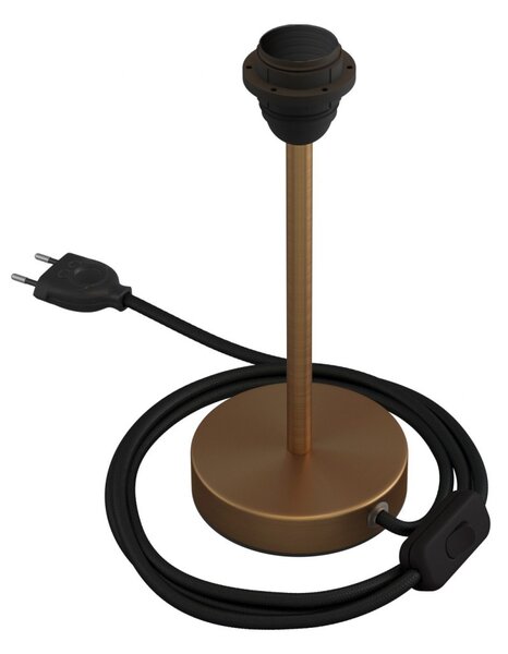 Creative cables Kovová stolní lampa Alzaluce pro stínidlo Velikost: 20 cm, Barva: Matný bronz