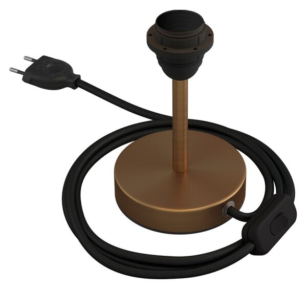 Creative cables Kovová stolní lampa Alzaluce pro stínidlo Velikost: 10 cm, Barva: Matný bronz