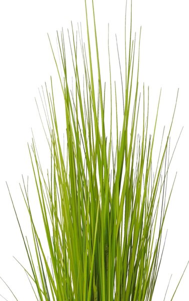 Umělá tráva v krémovém květináči PASTO, výška 120 cm, zelená