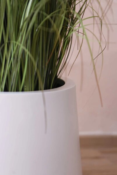 Pokojový květináč GIRAR, sklolaminát, průměr 42 cm, bílý