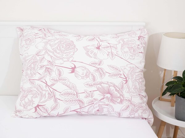 MK Lůžkoviny Povlak Mako jersey 70 × 90 cm – Emilie starorůžové