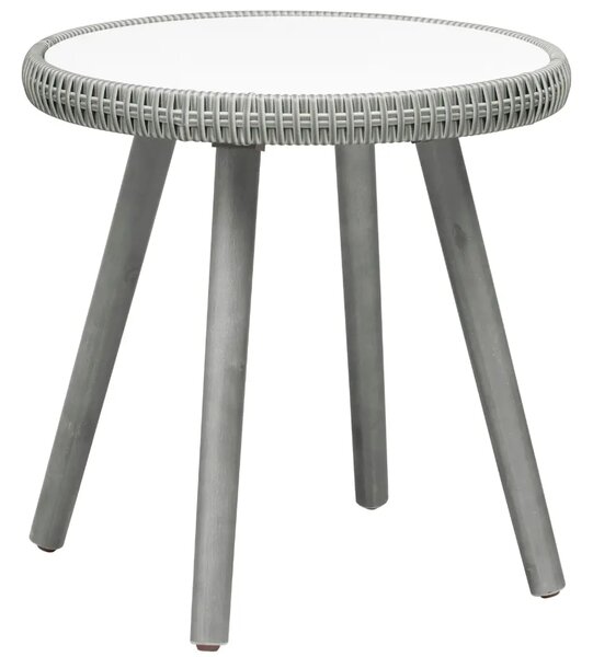 Unique Furniture Set dvou světle šedých zahradních křesel a stolku Bistro