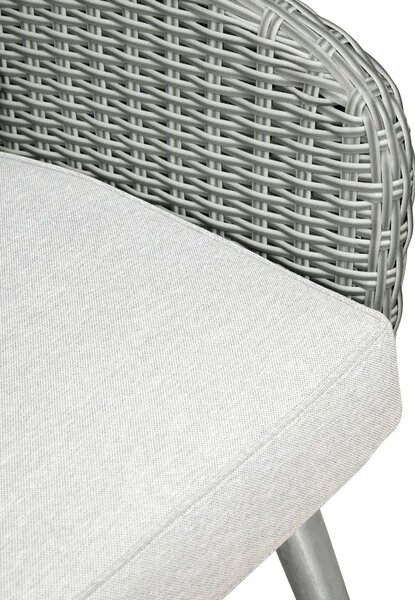 Unique Furniture Set dvou světle šedých zahradních křesel a stolku Bistro