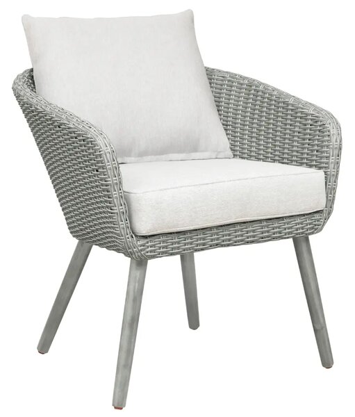 Unique Furniture Set dvou světle šedých zahradních křesel a stolku Bistro