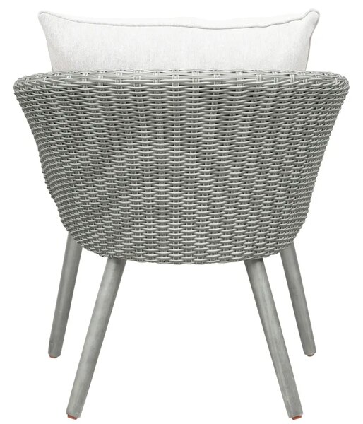 Unique Furniture Set dvou světle šedých zahradních křesel a stolku Bistro