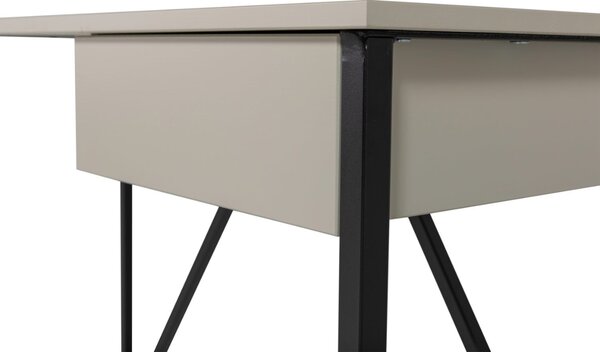 -25 % Dny MOMENTI– WOOOD Šedobéžový dřevěný pracovní stůl New Julius 126 x 53 cm