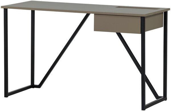 -25 % Dny MOMENTI– WOOOD Hnědošedý dřevěný pracovní stůl New Julius 126 x 53 cm