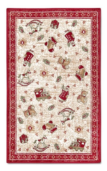 Červený koberec s vánočním motivem s příměsí bavlny 50x80 cm Toy's Delight Red Christmas – Villeroy&Boch