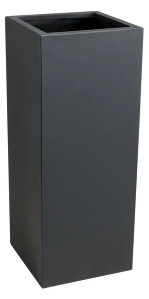 Květináč BLOCK, sklolaminát, výška 75 cm, antracit