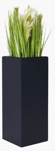 Květináč BLOCK, sklolaminát, výška 75 cm, antracit