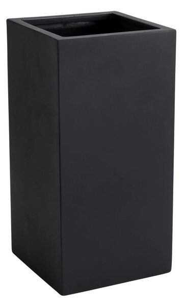 Květináč BLOCK, sklolaminát, výška 60 cm, antracit