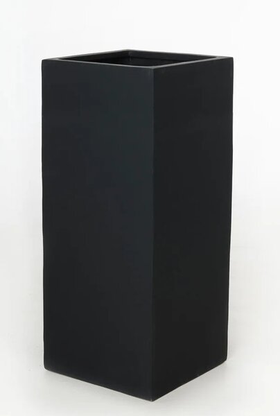Květináč BLOCK, sklolaminát, 40x40x100 cm, antracit