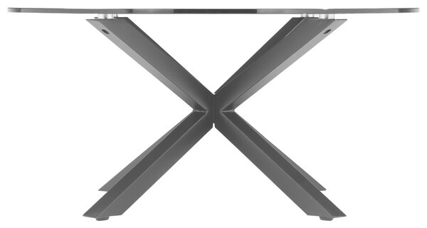 KONFERENČNÍ STOLEK, šedá, černá, kov, sklo, 82/82/40 cm Xora - Konferenční stolky
