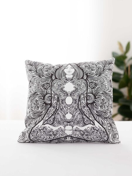 MK Lůžkoviny Povlak na polštář mikroplyš 45 x 45 cm - Buddha 6 L02