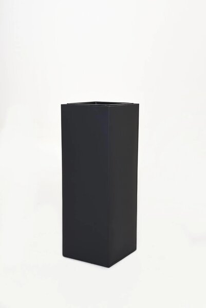 Květináč BLOCK, pozink, výška 65 cm, vč. vložky, antracit