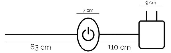 STOJACÍ LED SVÍTIDLO, 20/20/110 cm - Online Only svítidla, Online Only