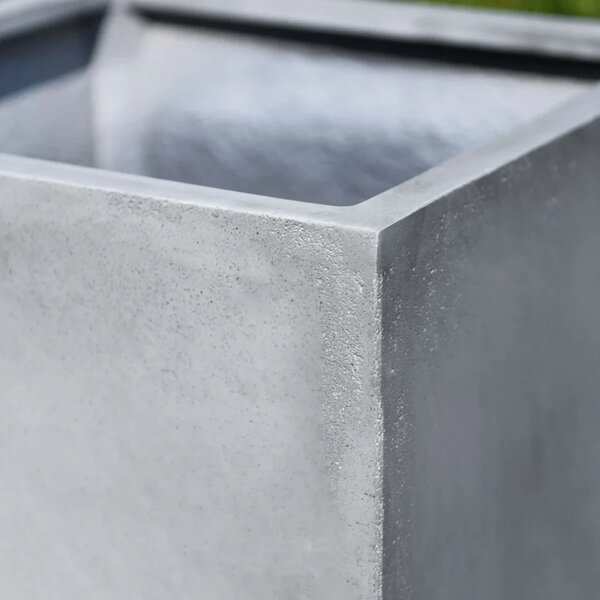 Květináč BLOCK, sklolaminát, 45x45x45 cm, beton design