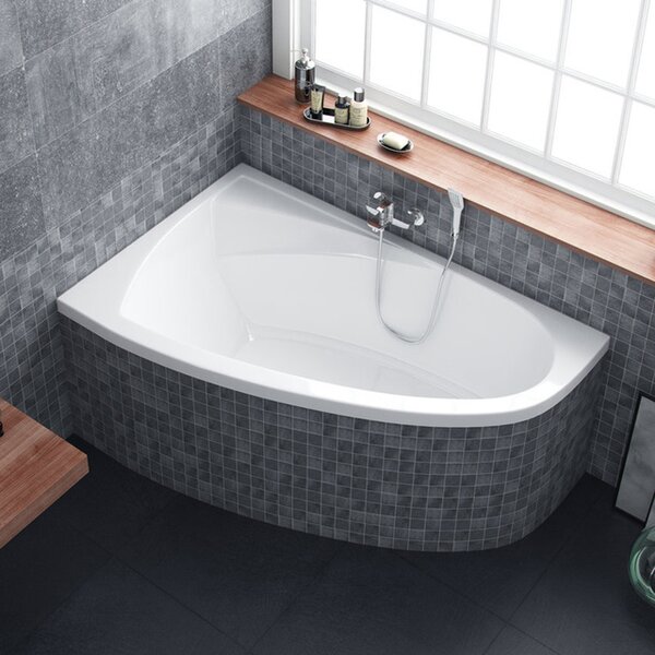 Roltechnik Outlet Asymetrická akrylátová vana iBATH ASYMMETRIC NEO Varianta: rozměry: 150x95 cm, orientace: Pravá - (iBATH_ASYMMETRIC_NEO_150P - 9160000)