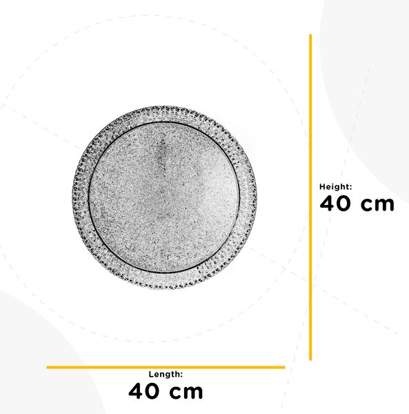 STROPNÍ LED SVÍTIDLO, 40/40/13 cm - Online Only svítidla, Online Only