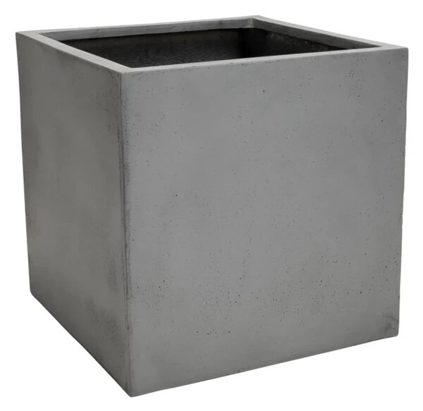 Květináč BLOCK, sklolaminát, 45x45x45 cm, beton design