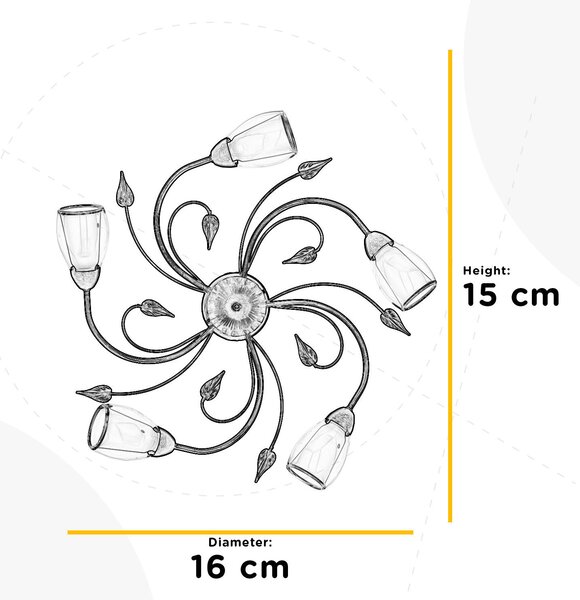 STROPNÍ SVÍTIDLO, 60/20 cm - Online Only svítidla, Online Only