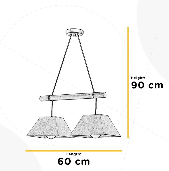 STROPNÍ ZÁVĚSNÉ SVÍTIDLO, 70/24/90 cm - Online Only svítidla, Online Only