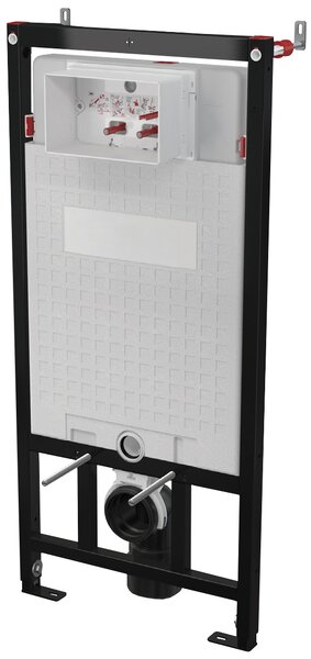 Deante Easy Lock, podomítkový WC modul pro závěsné mísy, splachování 4/2 l 510x1176 mm, černá, CSTEWC01