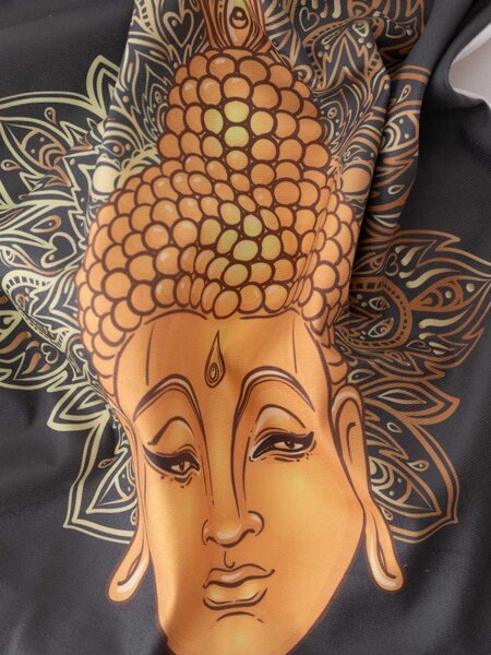 MK Lůžkoviny Povlak na polštář mikroplyš 45 x 45 cm - Buddha 3