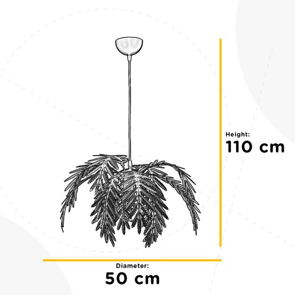 STROPNÍ ZÁVĚSNÉ SVÍTIDLO, 50/50/110 cm - Online Only svítidla, Online Only