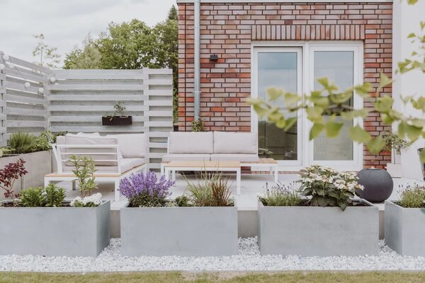 Truhlík MAXI, sklolaminát, šířka 100 cm, beton design