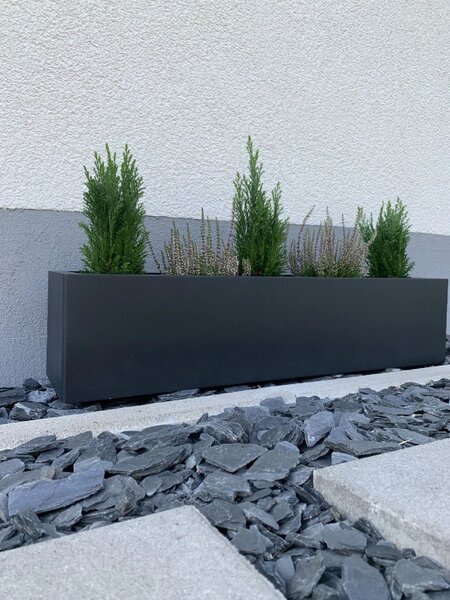 Truhlík FLOBO, sklolaminát, šířka 80 cm, antracit