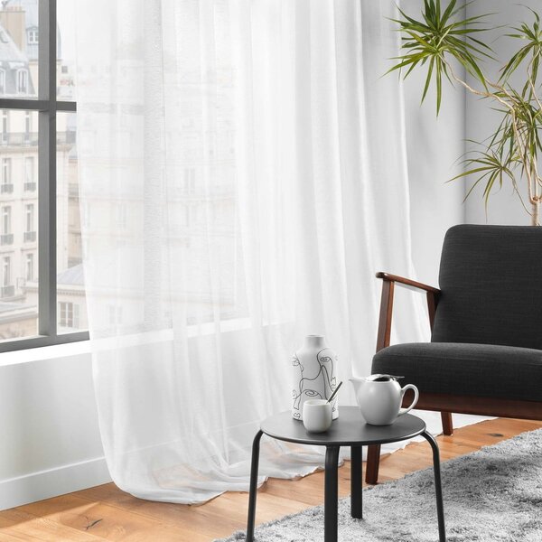 Bílá voálová záclona 400x240 cm Lissea – douceur d'intérieur
