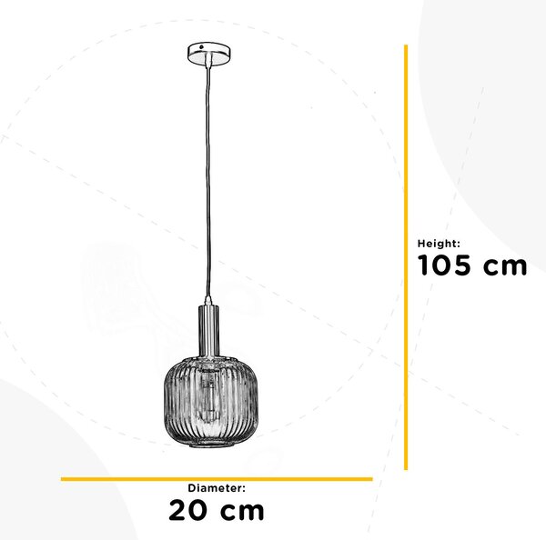 ZÁVĚSNÉ SVÍTIDLO, 20/105 cm - Online Only svítidla, Online Only