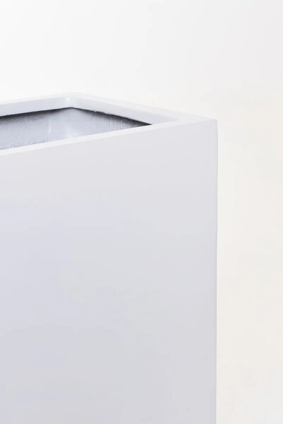 Květináč ELEMENTO, sklolaminát, šířka 117 cm, bílý mat