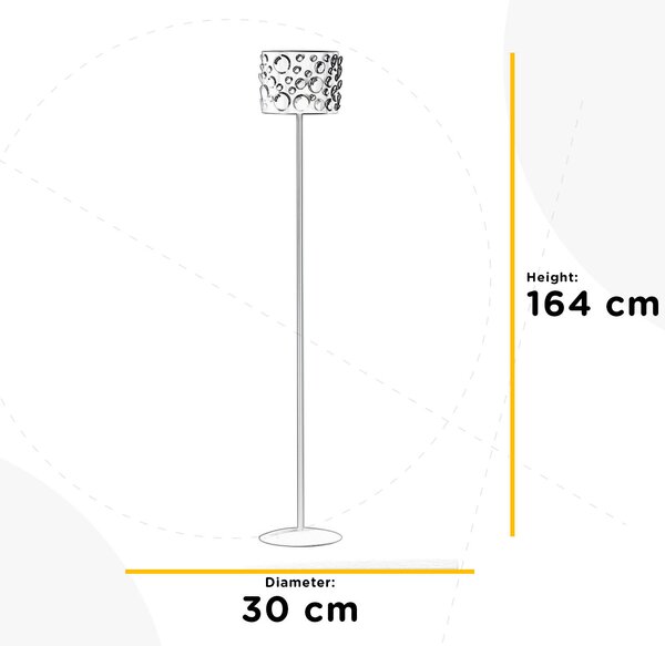STOJACÍ LAMPA, 30/30/164 cm - Online Only svítidla, Online Only