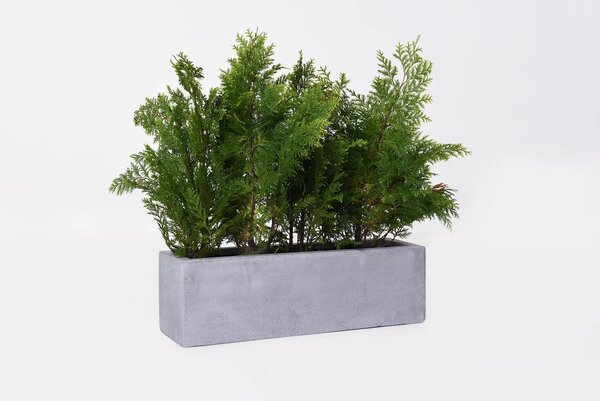 Truhlík FLOBO, sklolaminát, šířka 60 cm, šedá - beton design