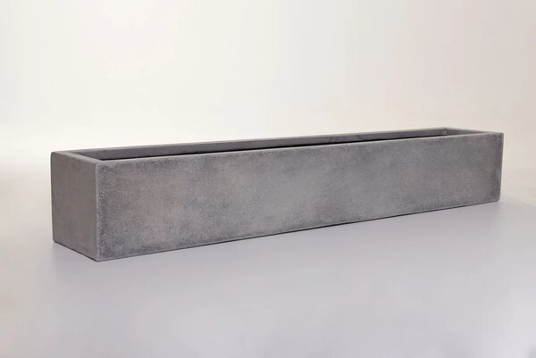 Truhlík FLOBO, sklolaminát, šířka 100 cm, šedá - beton design