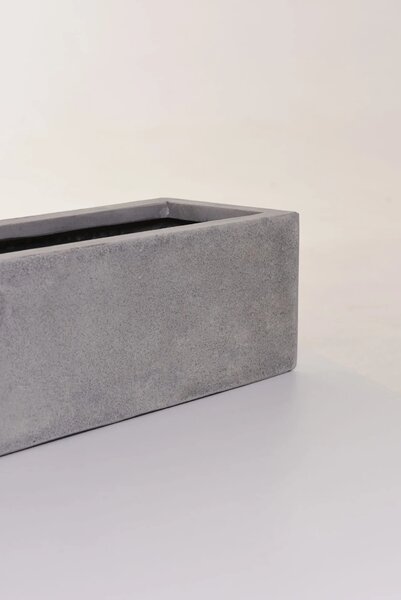 Truhlík FLOBO, sklolaminát, šířka 100 cm, šedá - beton design