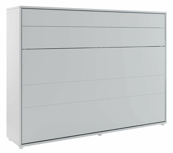 Široká sklápěcí postel dvoulůžko MONTERASSO, 140x200cm, šedá