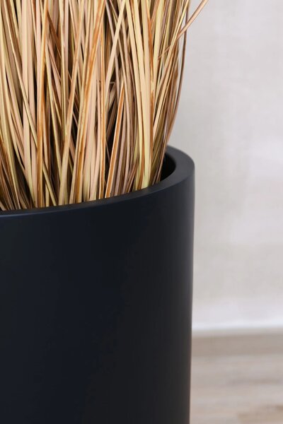 Květináč CHICO, sklolaminát, průměr 45 cm, antracit