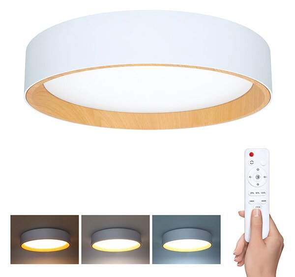 SOLIGHT LED osvětlení s dálkovým ovladačem Larios White, 48W, 3360lm, 39cm, CCT