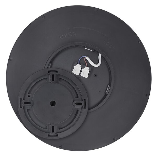 SOLIGHT LED osvětlení s dálkovým ovladačem Estela Black 36W, 2700lm, 30cm, CCT