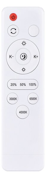 SOLIGHT LED osvětlení s dálkovým ovladačem Estela White, 36W, 2700lm, 30cm, CCT, Dim